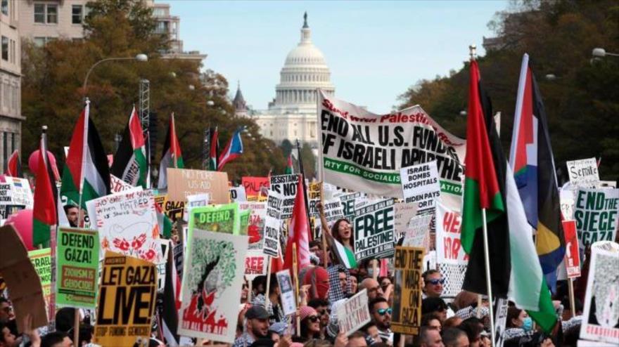 Una manifestación propalestina en Washington D.C., 4 de noviembre de 2023. (Foto: Getty Images)