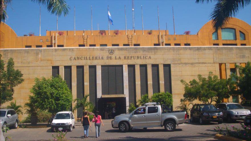 Edificio de la Cancillería de Nicaragua, en Managua.