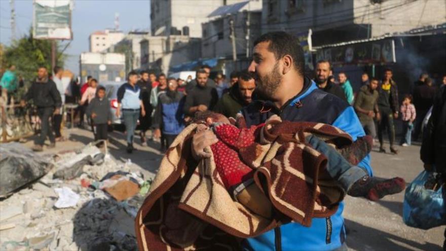 La situación catastrófica de los palestinos cerca del cruce de Rafah, sur de la Franja de Gaza (Foto:AP) 