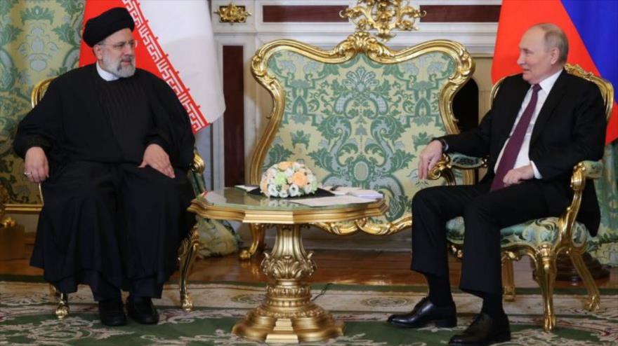 Raisi, en reunión con Putin, urge una tregua inmediata en Gaza