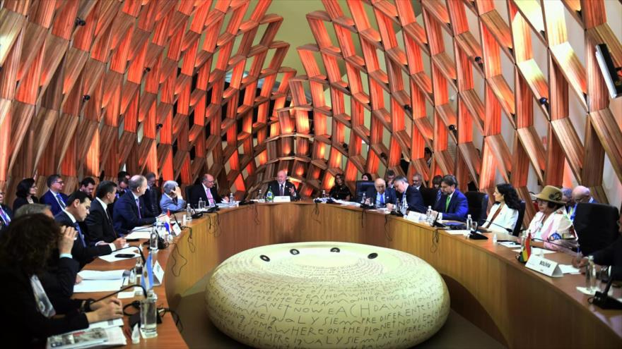 Reunión de jefes de Estado y de Gobierno de los países miembros del Mercosur en Río de Janeiro, Brasil, el 7 de diciembre de 2023.