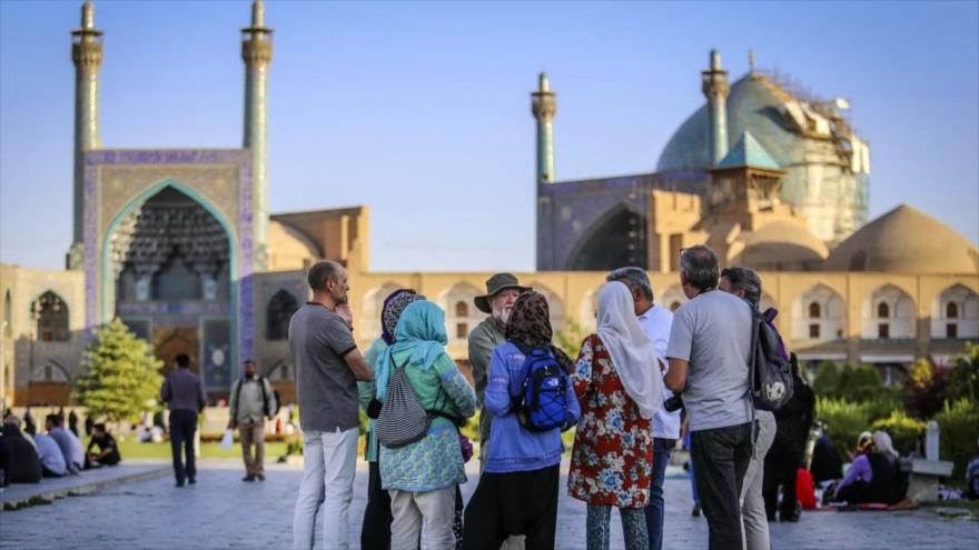 Algunos turistas extranjeros en Irán.