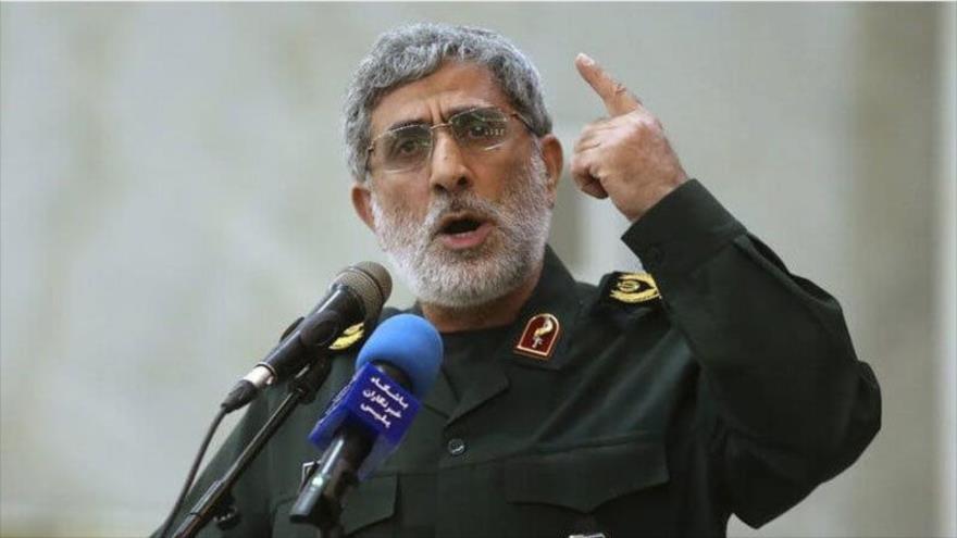 El comandante de la Fuerza Quds del Cuerpo de Guardianes de la Revolución Islámica (CGRI) de Irán, el general de brigada Ismail Qaani.