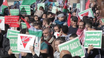  Jordanos y malasios protestan para exigir fin de respaldos a Israel