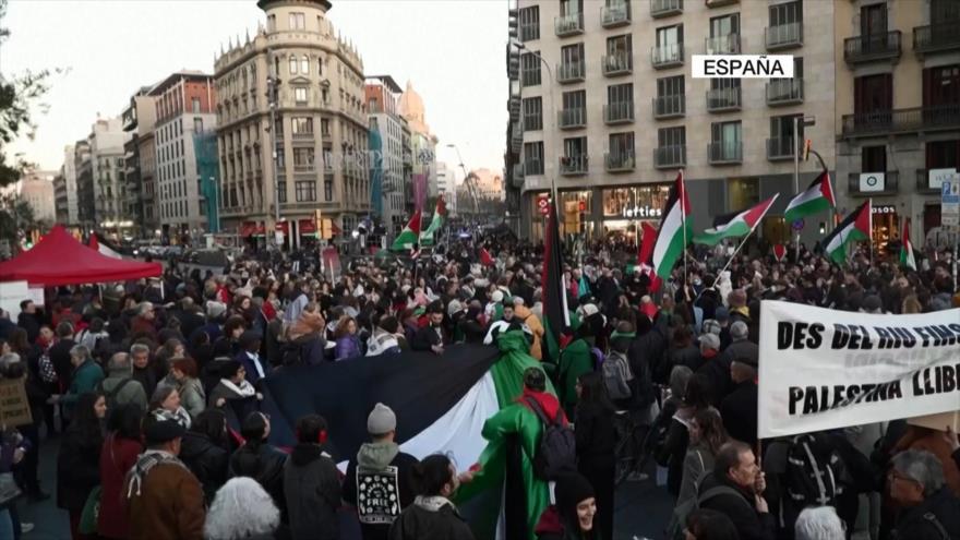 Desde Asia hasta América, se realizan marchas en apoyo a Palestina | HISPANTV