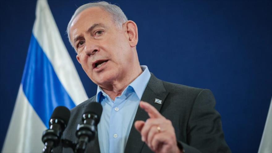 El premier del régimen israelí, Benjamín Netanyahu.
