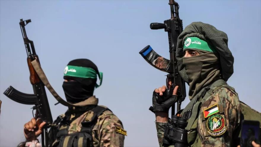 Combatientes de HAMAS participan en un desfile militar en el centro de la Franja de Gaza, 19 de julio de 2023. (Foto: Reuters)