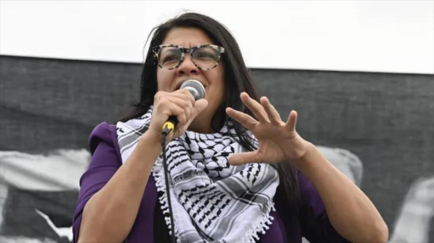 La congresista estadounidense, Rashida Tlaib.