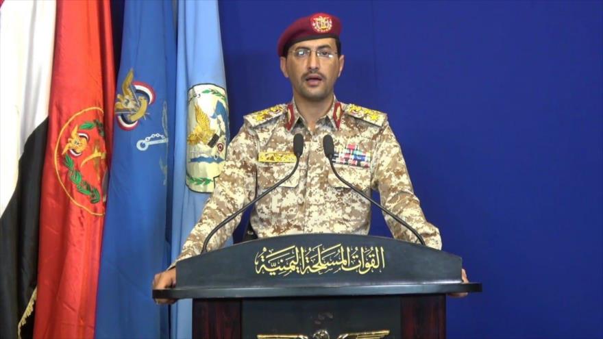 El portavoz del Ejército yemení, el teniente general Yahya Sari.
