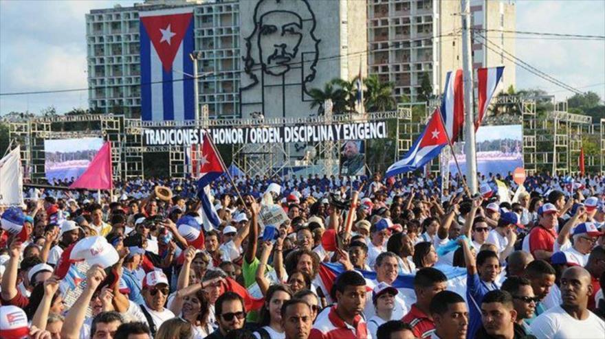 Cubanos celebran el 65.º aniversario de la victoria de su Revolución, 1 de enero de 2024.