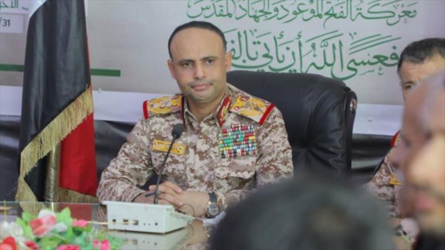 El jefe del Consejo Político Supremo de Yemen, Mahdi al-Mashat, en una reunión con las Fuerzas Armadas de Yemen, 6 de enero de 2024.