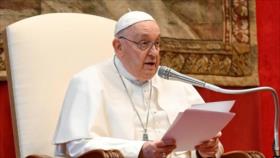 El papa Francisco reclama el fin de “crímenes de guerra” en Gaza