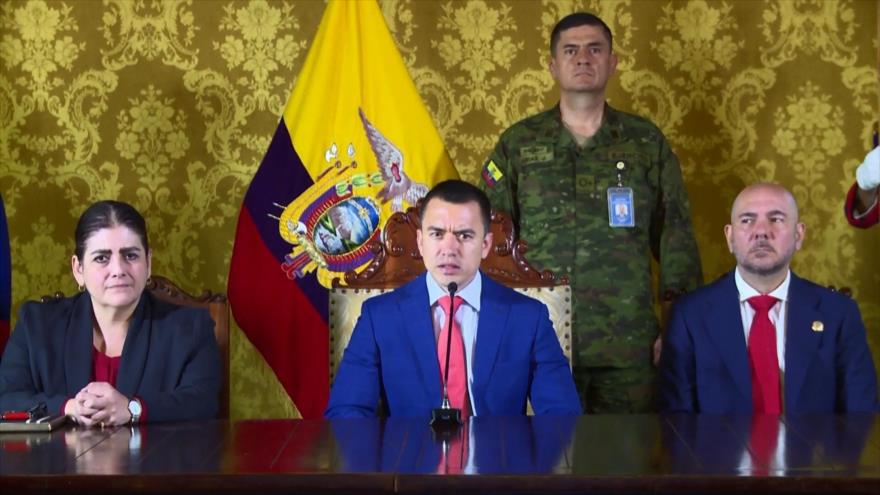 Presidente de Ecuador toma medidas contra la violencia en el país