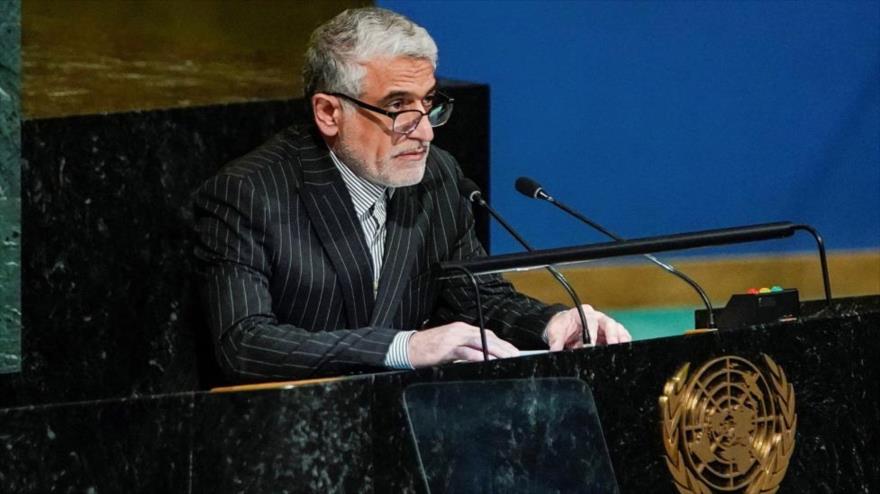 El embajador permanente de Irán ante la Organización de las Naciones Unidas (ONU), Amir Said Iravani.