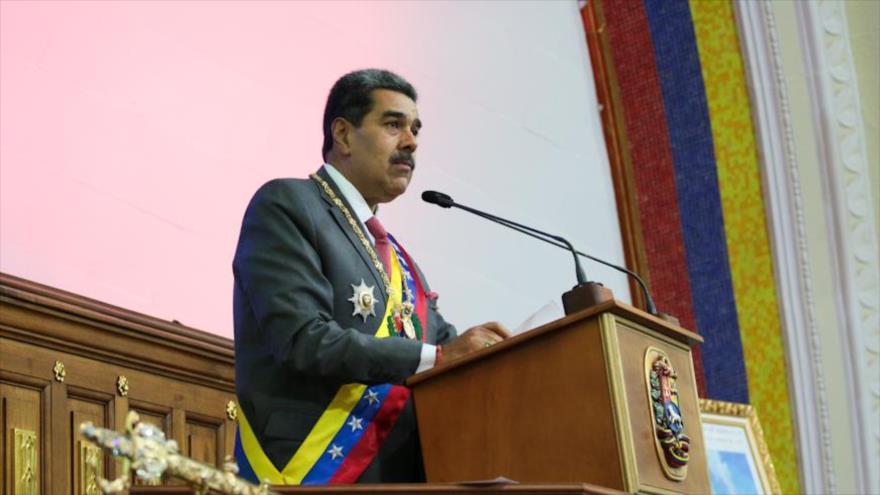 Presidente de Venezuela, Nicolás Maduro, presenta mensaje anual a la nación ante la Asamblea Nacional, 15 de diciembre de 2023.