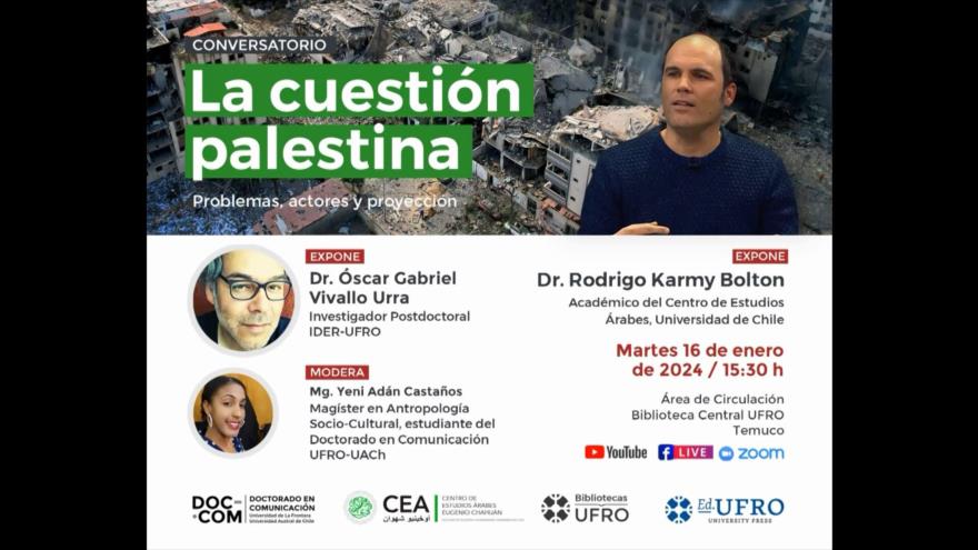 Académicos chilenos abordan colonialismo israelí y genocidio en Gaza