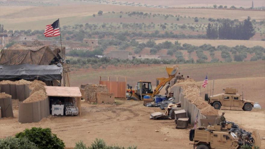 Fuerzas de ocupación estadounidense en la base Hemo, en Al-Qamishli, Siria.