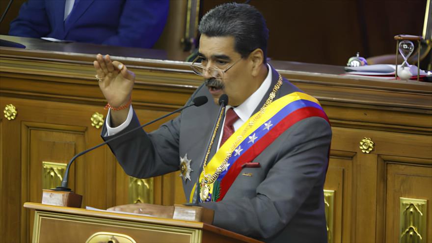 Presidente de Venezuela, Nicolás Maduro, presenta mensaje anual a la nación ante la Asamblea Nacional, 15 de diciembre de 2023.