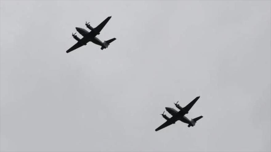 Dos aviones espía Shadow R1 de la Real Fuerza Aérea británica.