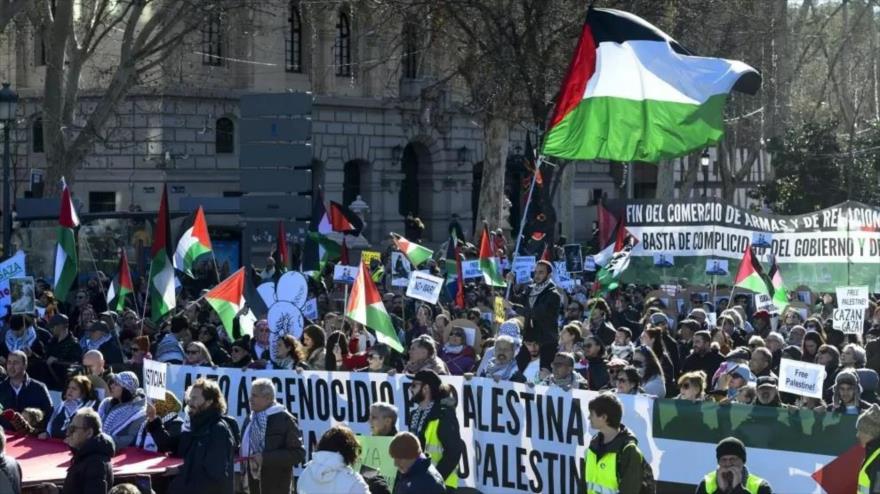 Multitudinarias protestas en España contra genocidio israelí en Gaza | HISPANTV