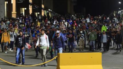Primera caravana de migrantes en 2024 parte rumbo a EEUU