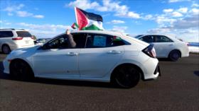 Caravana por Palestina paraliza el tráfico en vías de Washington