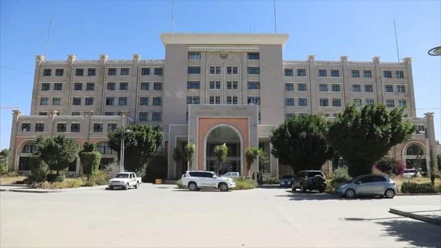 El Ministerio de Asuntos Exteriores de Yemen en Saná, la capital.