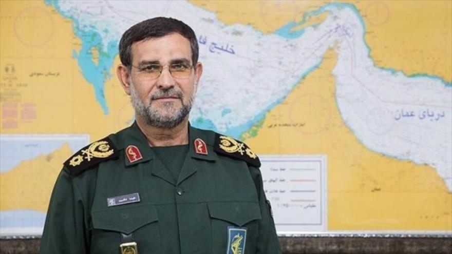 El comandante de la Fuerza Naval del Cuerpo de Guardianes de Irán, el contralmirante Alireza Tangsiri.