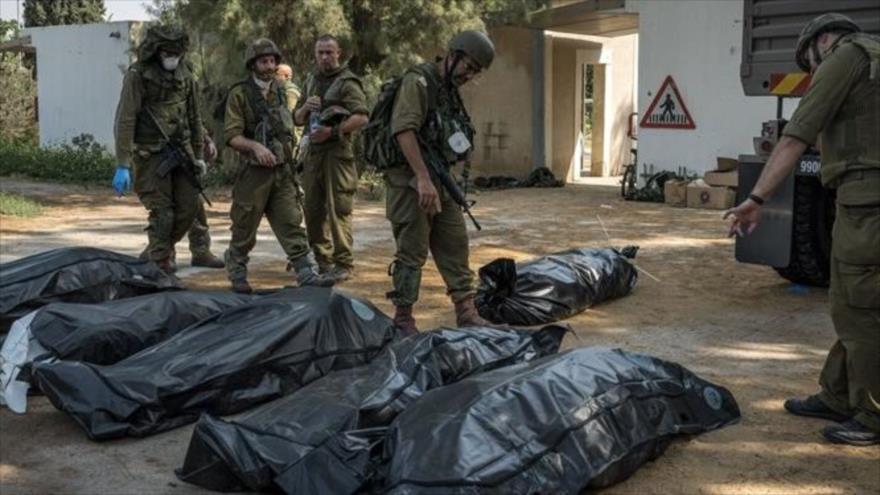 Las bajas del ejército israelíes en las bolsas negras.