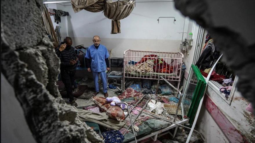 Mueren 150 palestinos por asedio israelí al hospital Al-Nasser en Gaza | HISPANTV
