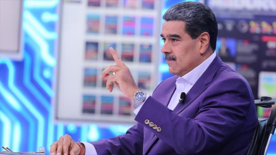 El presidente de Venezuela, Nicolás Maduro, en el programa de ‘Con Maduro+’, 5 de febrero de 2024.