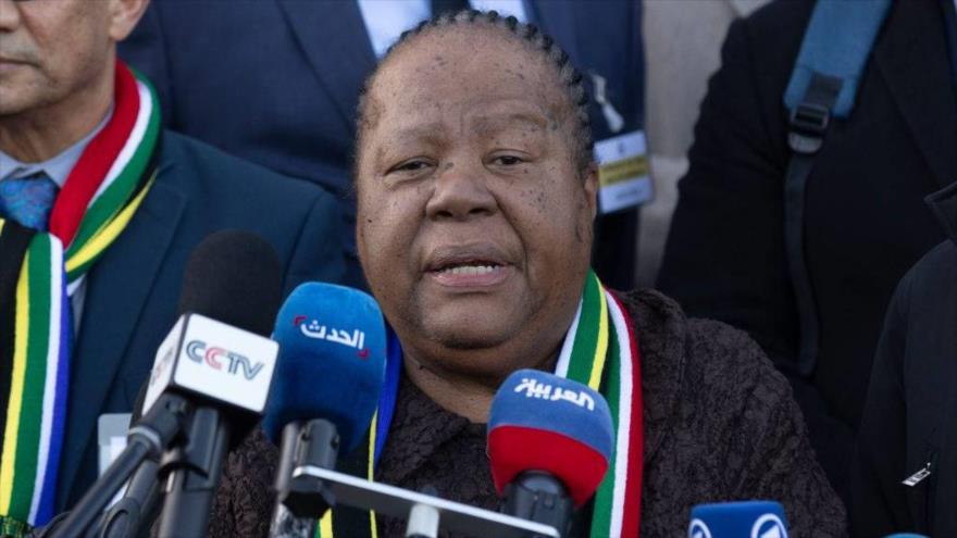 La ministra de Relaciones Internacionales y Cooperación de Sudáfrica, Naledi Pandor.