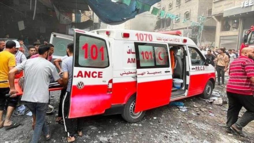 Israel ataca la sede de la Media Luna Roja en Gaza | HISPANTV