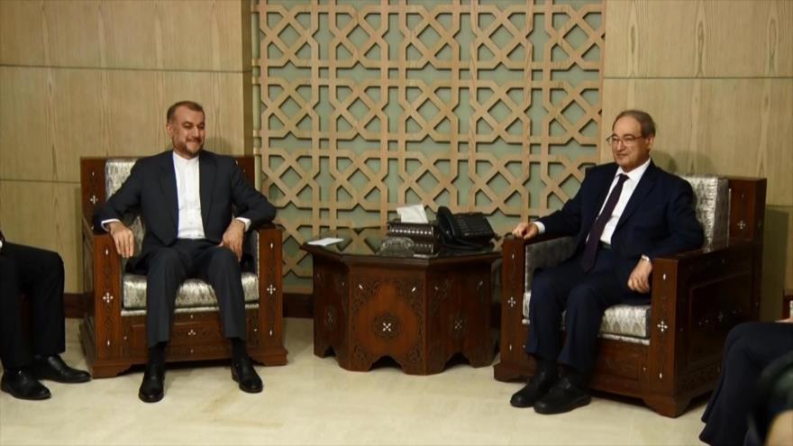 Canciller de Irán llegó a Damasco en una visita oficial a Siria