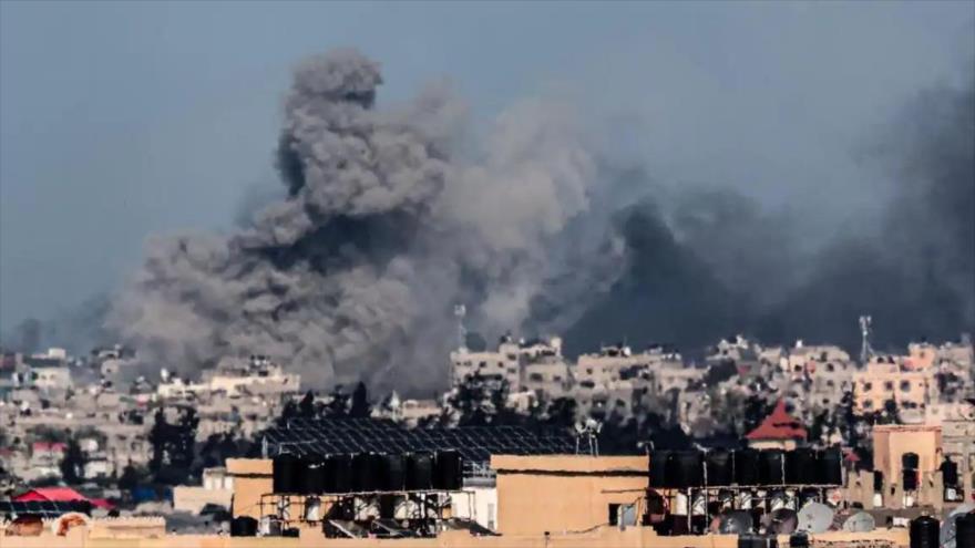 Imagen tras bombardeo israelí contra la ciudad de Rafah, sur de la Franja de Gaza, 12 de febrero de 2024. (Foto: AP)