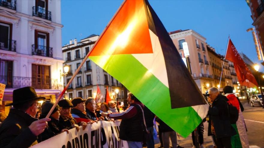 Españoles marchan en Madrid contra la venta de armas a Israel