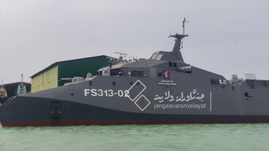 Buque militar Shahid Hasan Baqeri de la Armada del CGRI de Irán.