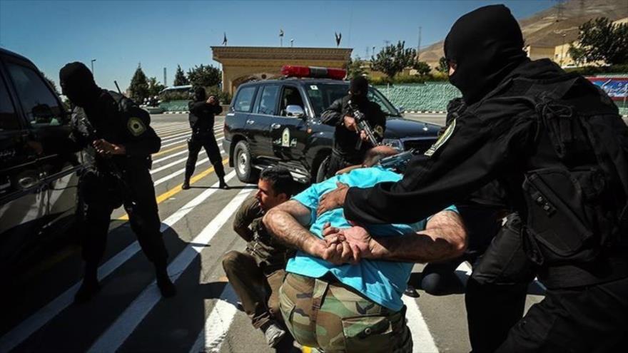 Fuerzas de seguridad especiales de Irán en una maniobra