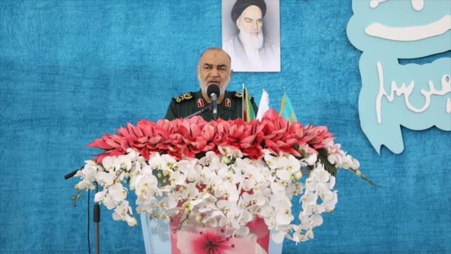 El comandante en jefe del Cuerpo de Guardianes de la Revolución Islámica (CGRI) de Irán, el general de división Hosein Salami.
