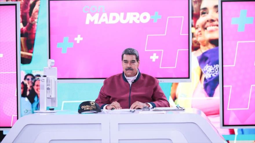 El presidente de Venezuela, Nicolás Maduro, durante el programa Con Maduro+. (Foto: Prensa Presidencial) 