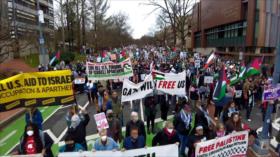 Israel pisoteado en EEUU: Miles cercan embajada sionista en Washington