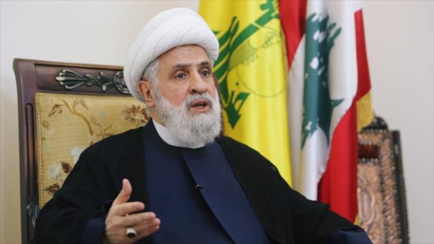 El vicesecretario general del Movimiento de Resistencia Islámica de El Líbano (Hezbolá), el sheij Naim Qasem.