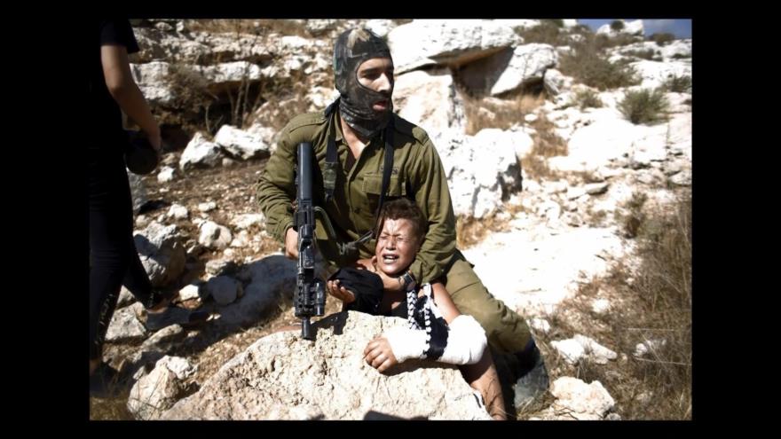 El adolescente palestino Mohammed Tamimi en cautiverio |Fotos que sacuden al mundo
