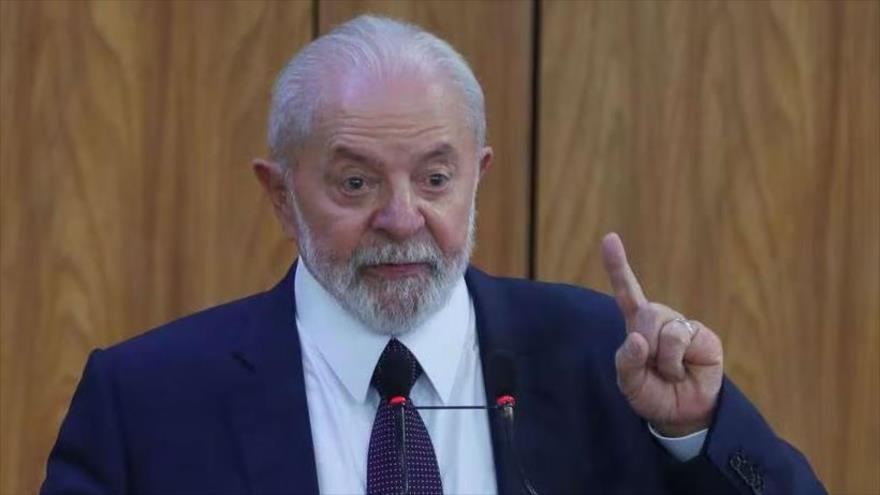 El presidente de Brasil, Luiz Inácio Lula da Silva, en el Palacio presidencial de Planalto en Brasilia, 6 de marzo de 2024. Foto: EFE 