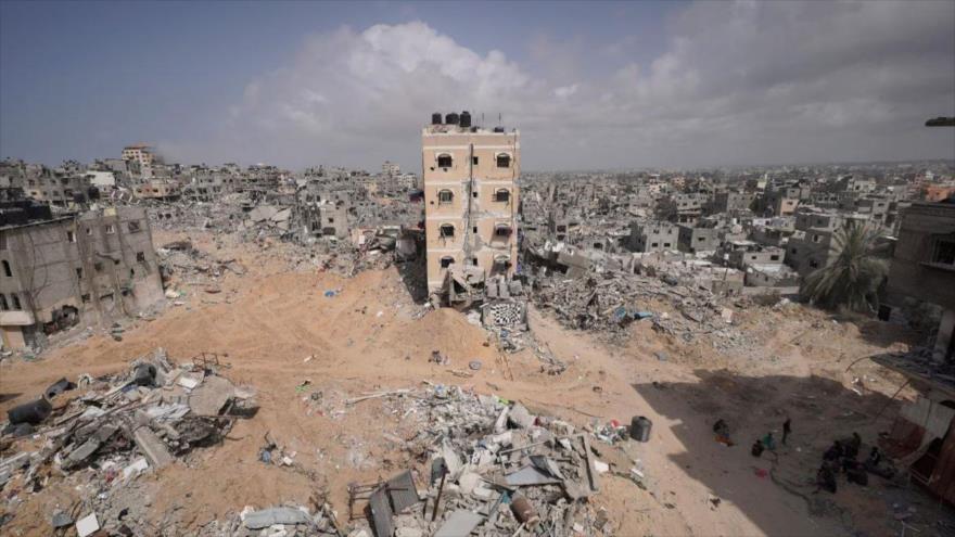 Las destrucciones perpetrado por Israel contra los territorios de palestinos en la Franja de Gaza. 