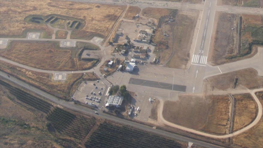 Aeropuerto de Rosh Pina, en el norte de los territorios ocupados palestinos.
