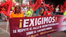 Manifestantes exigen un cierre ordenado de Minera Panamá