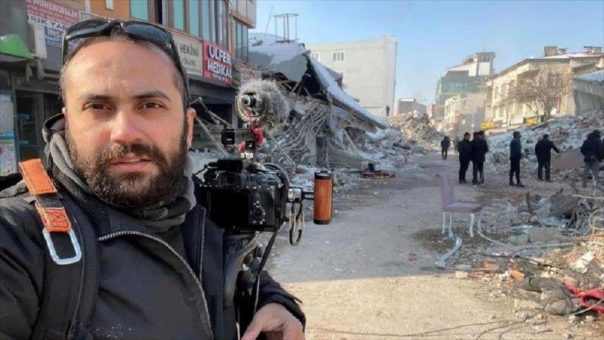 El camarógrafo de Reuters Issam Abdallah asesinado en un ataque israelí al sur de El Líbano, 13 de octubre de 2023.