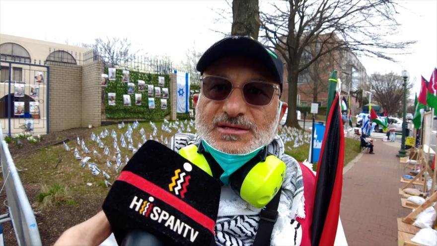 Caos y arrestos acontecen ante embajada sionista en Washington