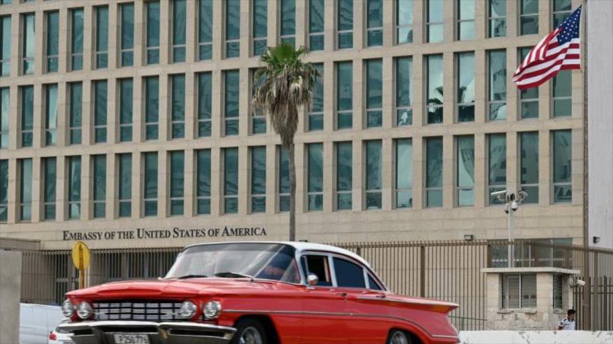 Vista parcial de la embajada de EE.UU. en La Habana. (Foto:AFP)